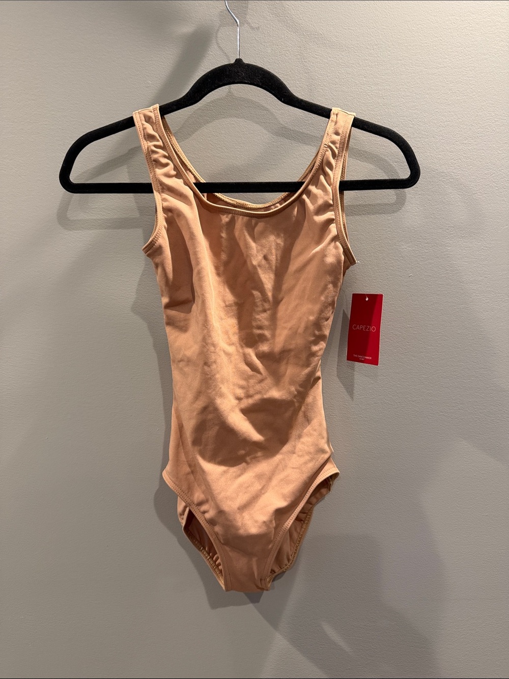 Capezio Kids Tan Scoop-Back Dance Leotard
